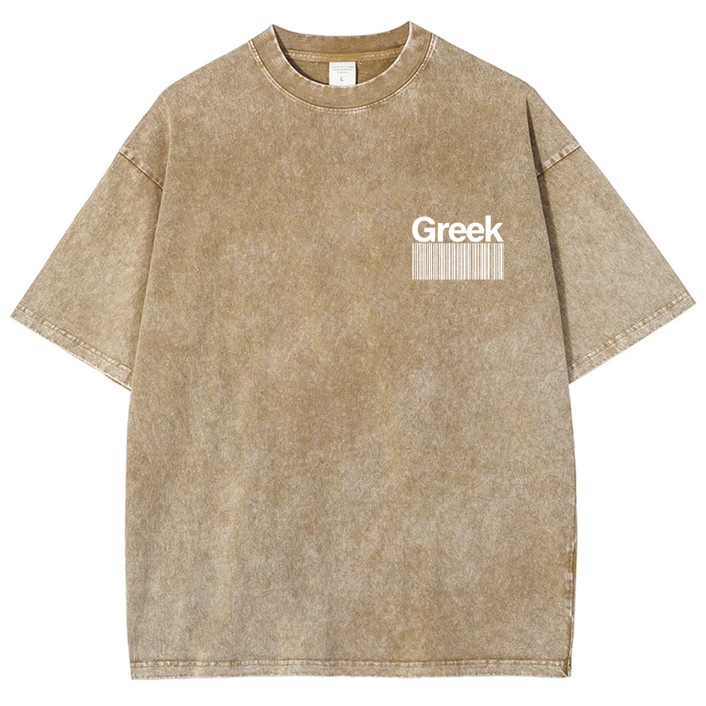 Greek Unisex Fit  Washed T-Shirt