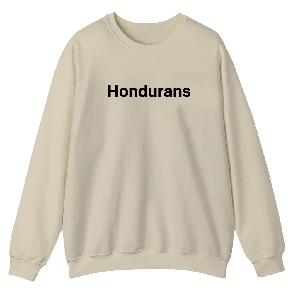 Hondurans Unisex Fit  Casual Crewneck Sweatshirt wearishow