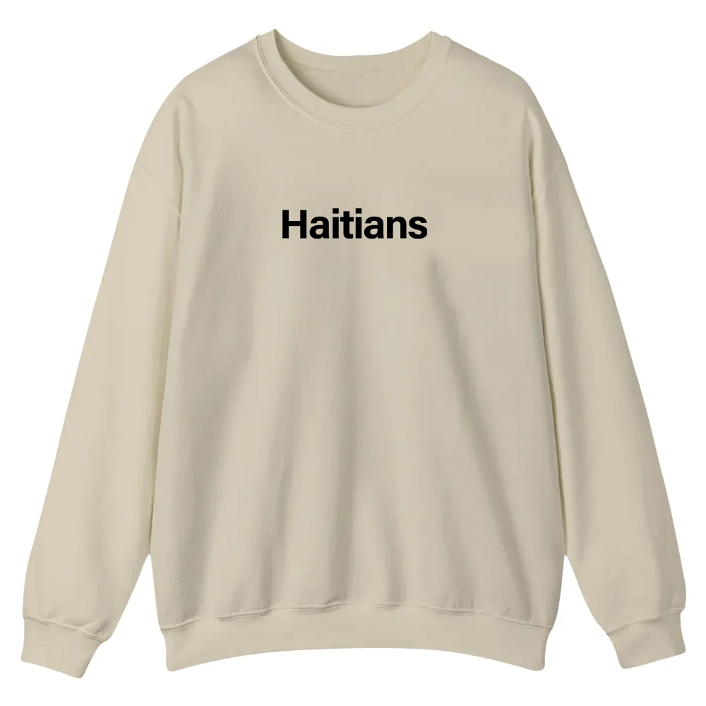 Haitians Unisex Fit  Casual Crewneck Sweatshirt wearishow