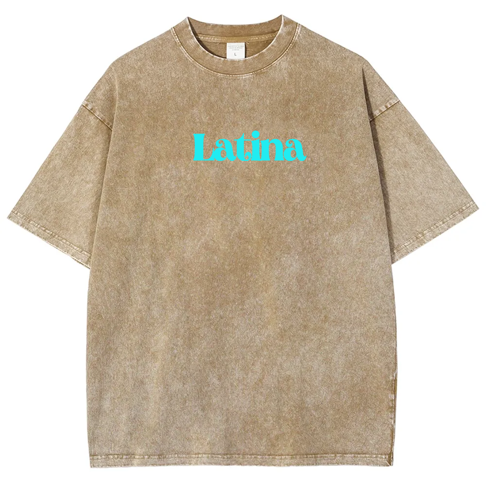 Latina Unisex Fit  Washed T-Shirt