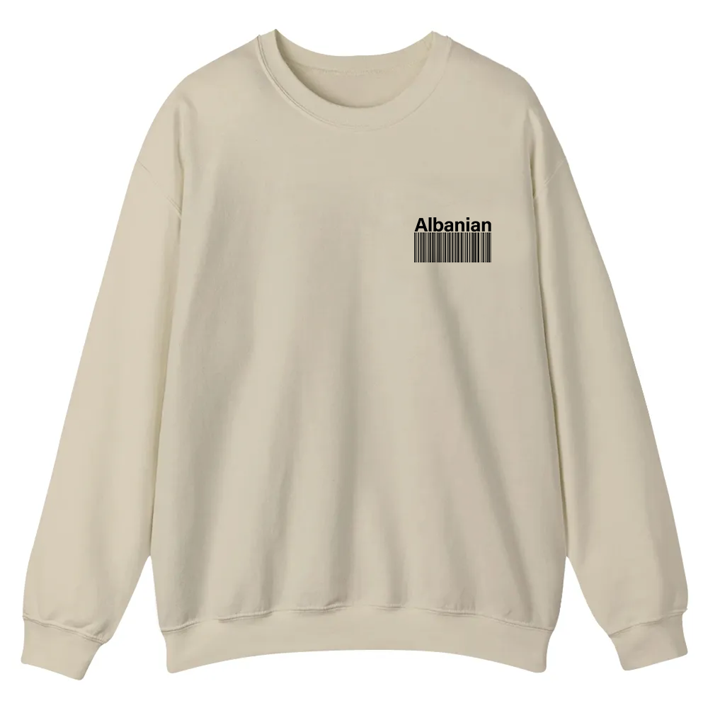Albanian Unisex Fit  Casual Crewneck Sweatshirt wearishow