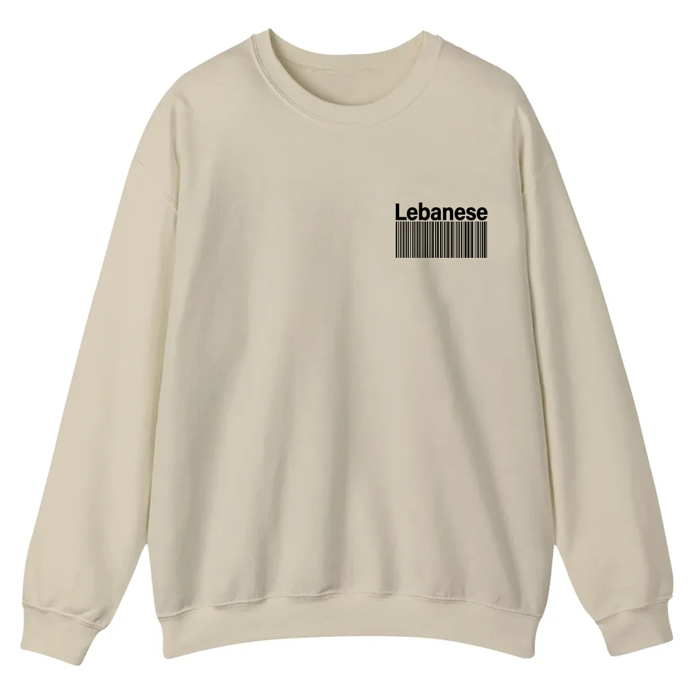 Lebanese Unisex Fit  Casual Crewneck Sweatshirt wearishow