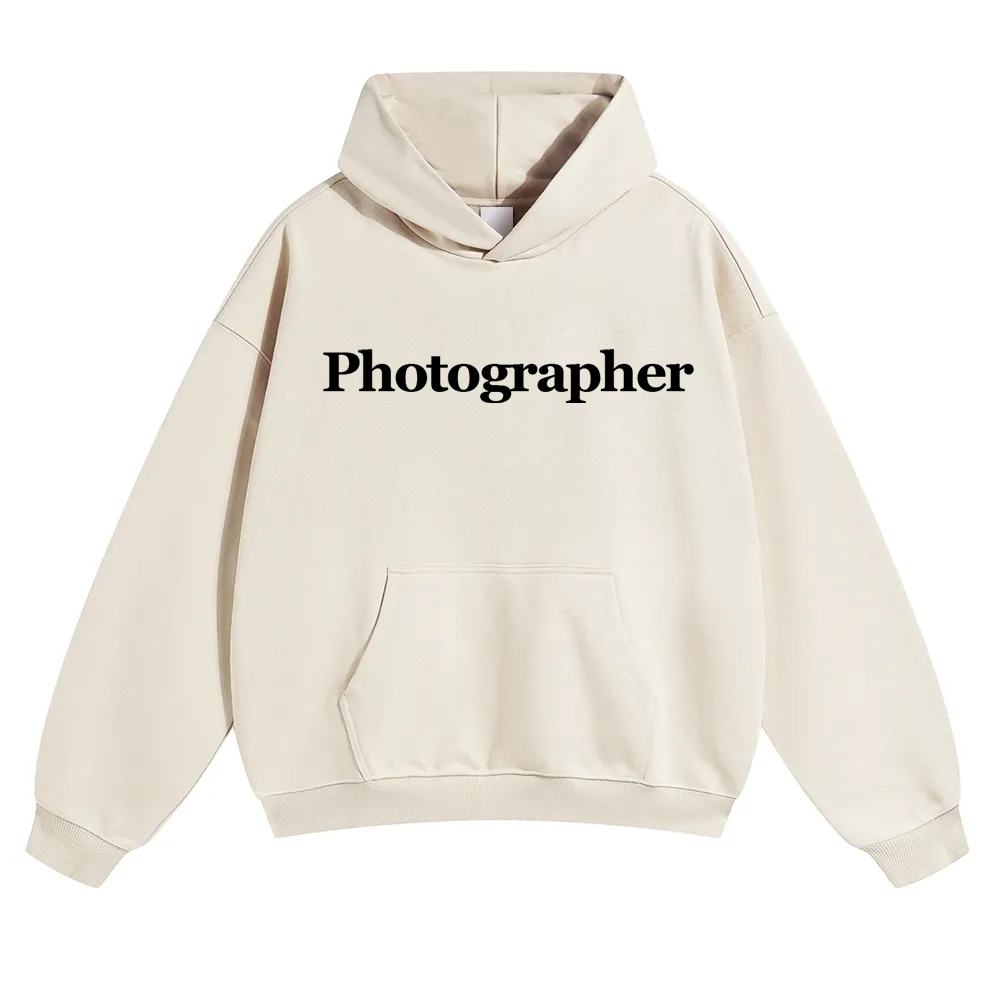 Photographer Unisex Solid Color Hoodie wearishow