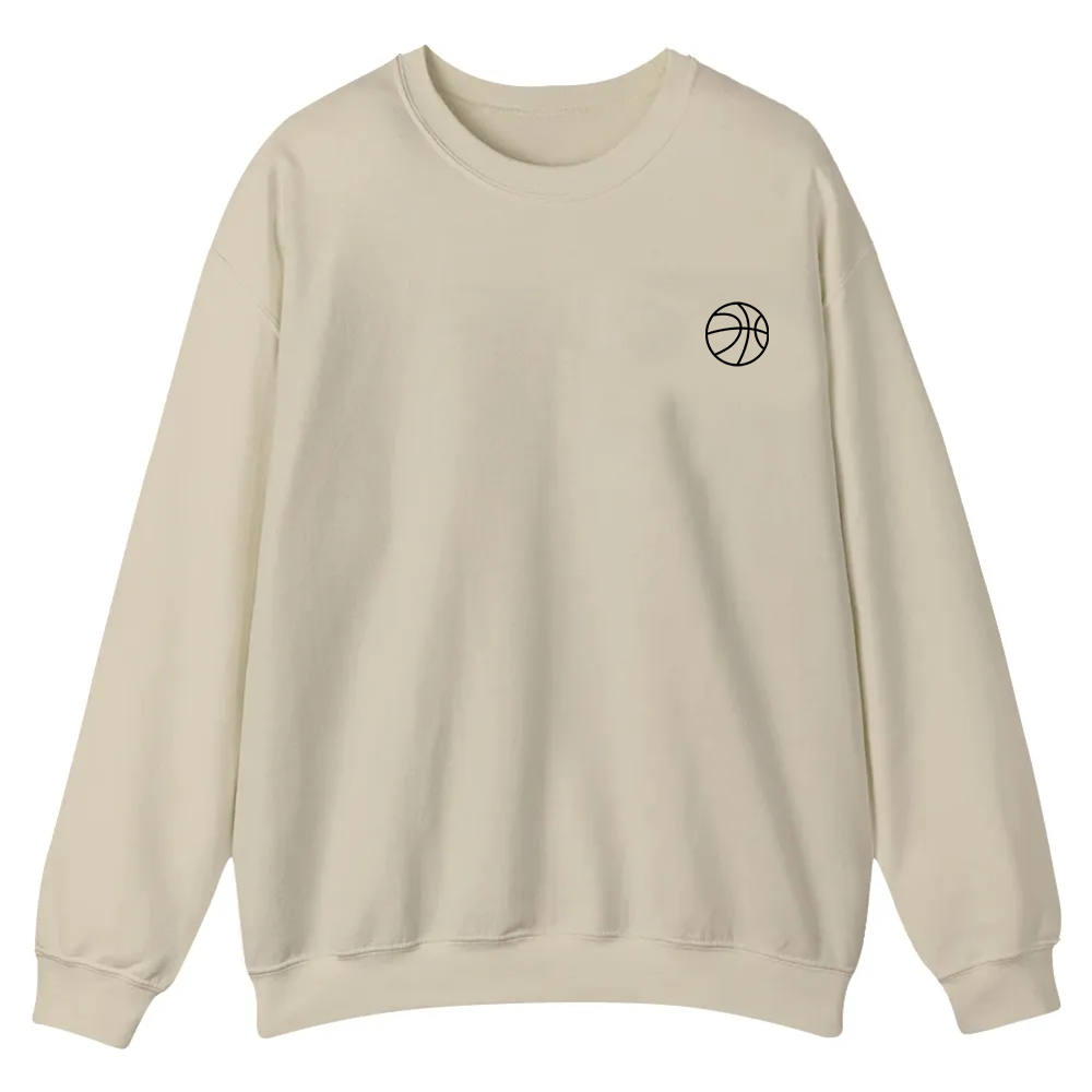 Basketball Player Casual Crewneck Sweatshirt wearishow