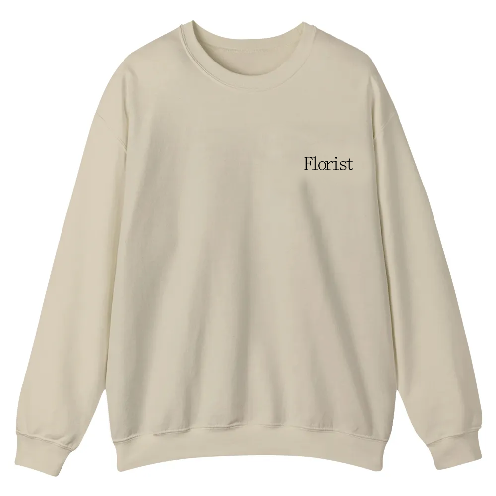 Florist Casual Crewneck Sweatshirt wearishow