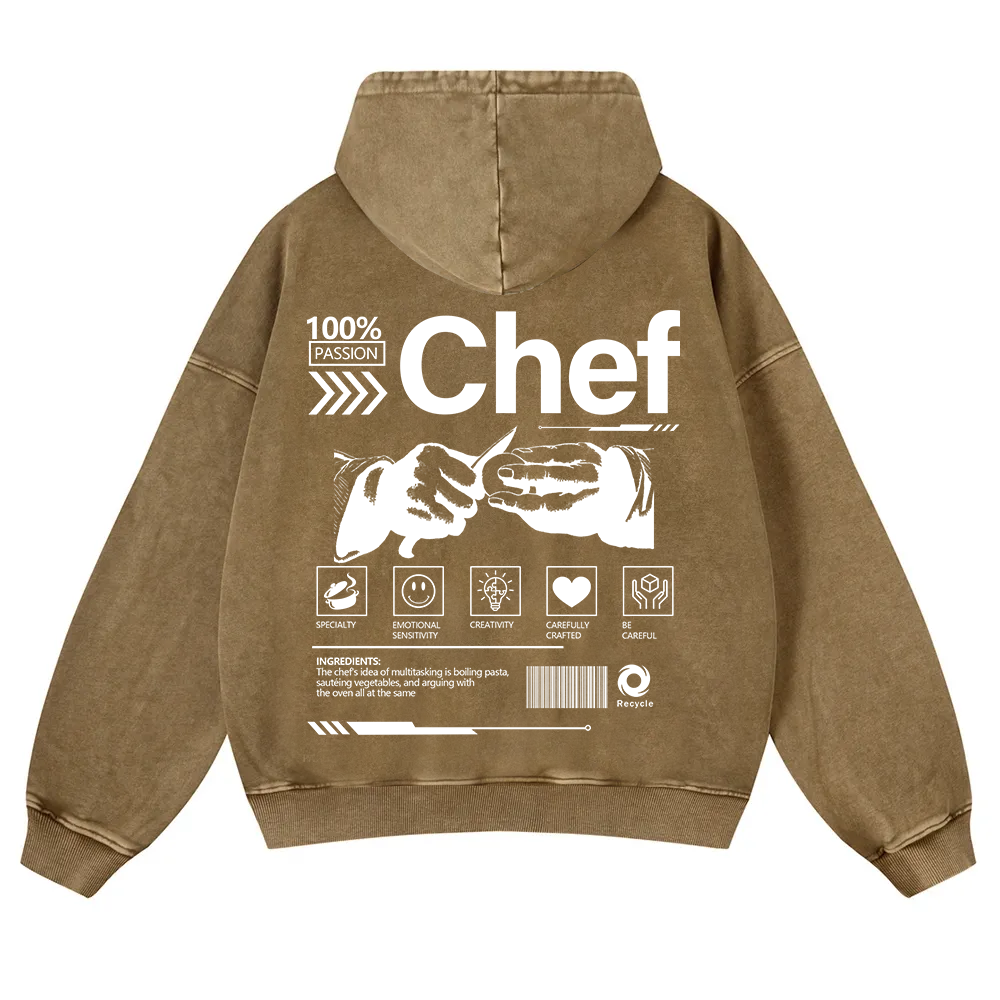 Chef Washed Hoodie wearishow