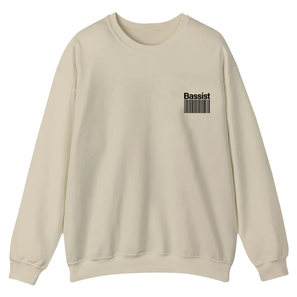 Bassist Casual Crewneck Sweatshirt wearishow
