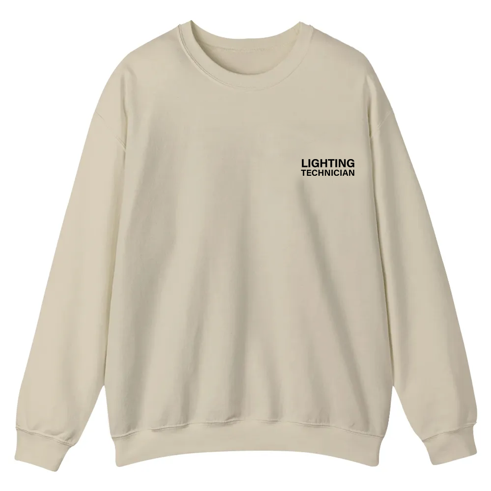 Lighting Technician Casual Crewneck Sweatshirt wearishow