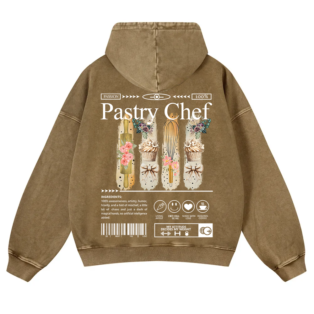 Pastry Chef Washed Hoodie wearishow
