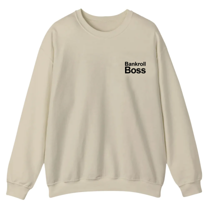 Bankroll Boss Casual Crewneck Sweatshirt wearishow