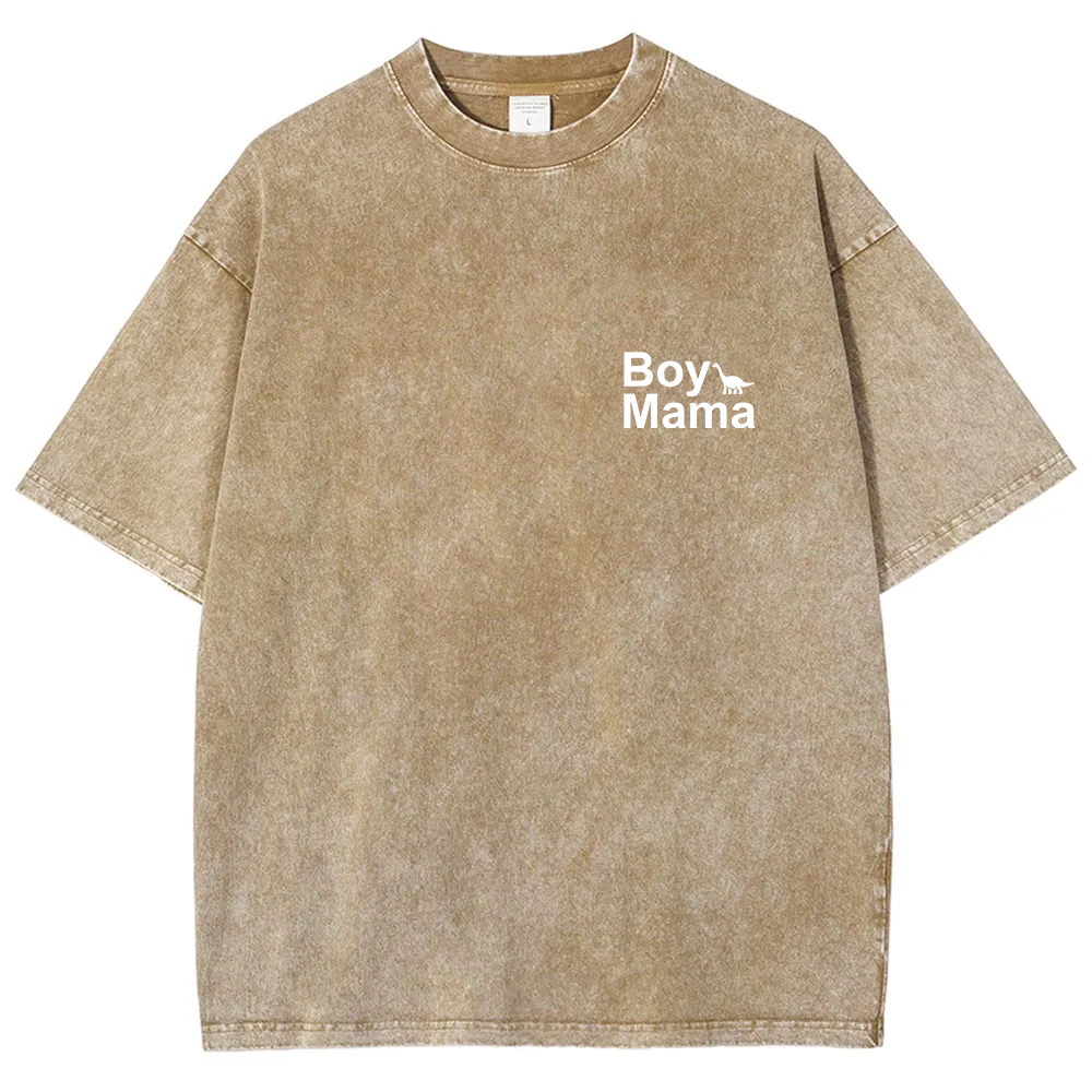 Boy Mama Unisex Fit Washed T-Shirt