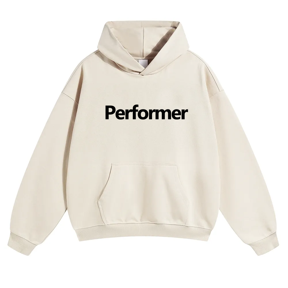 Performer Unisex Solid Color Hoodie wearishow