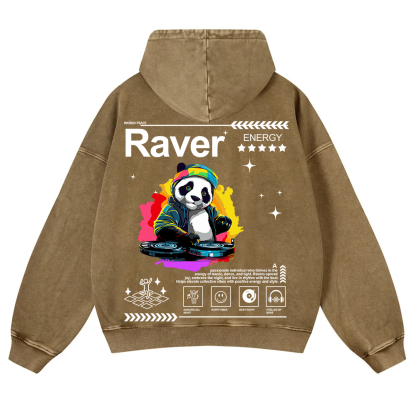 Raver Washed Hoodie wearishow