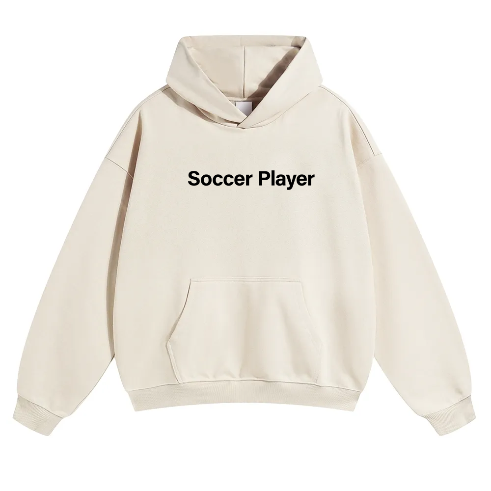Soccer Player Unisex Solid Color Hoodie wearishow