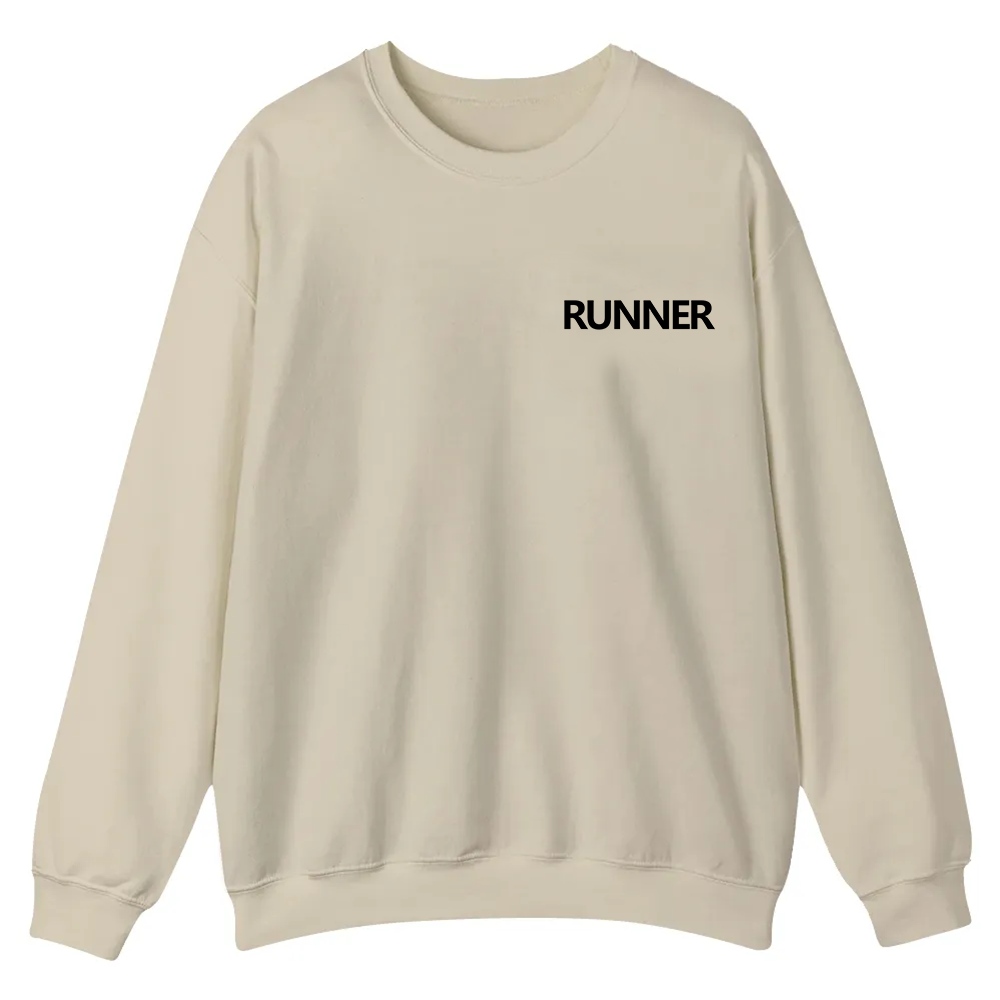 Runner Casual Crewneck Sweatshirt wearishow