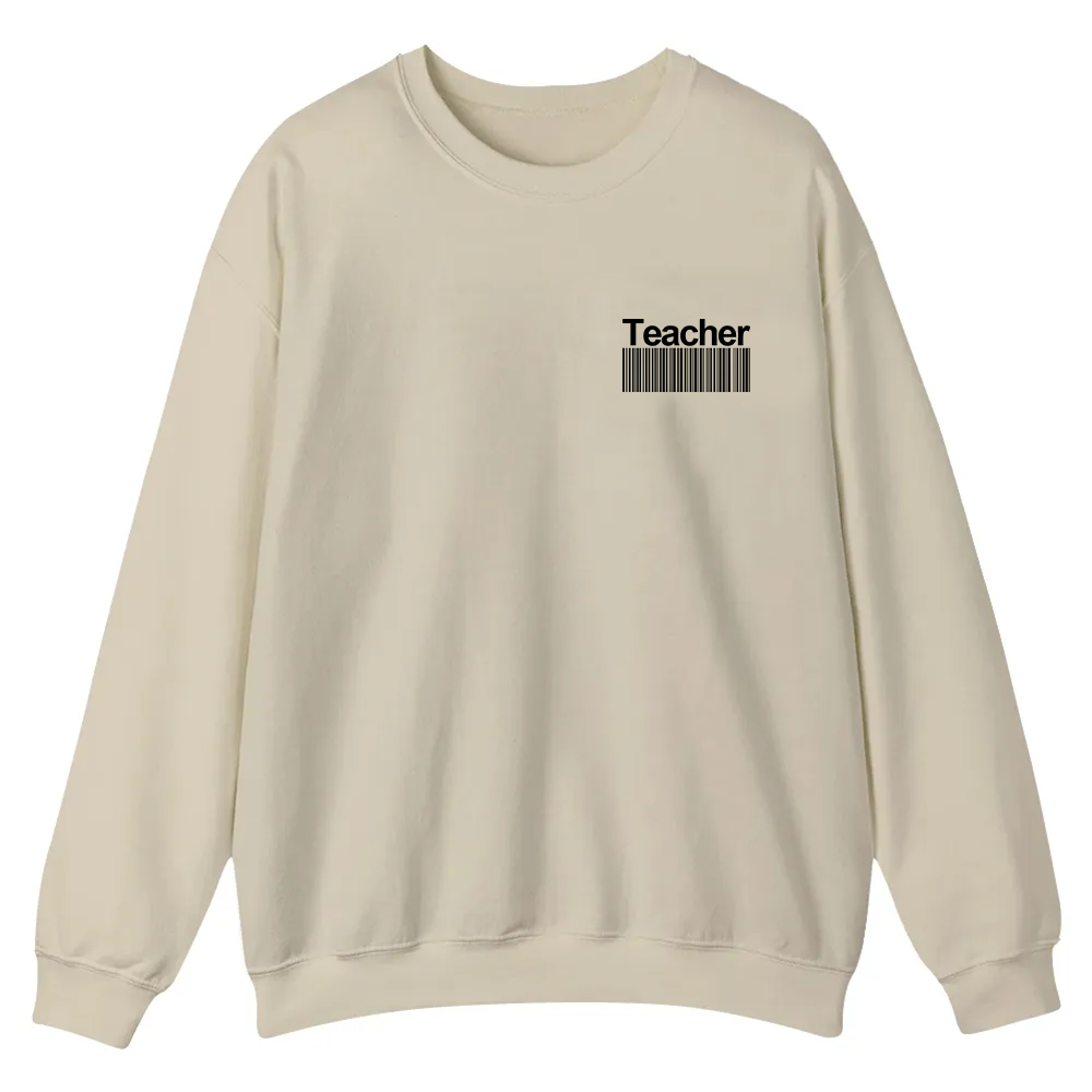 Teacher Casual Crewneck Sweatshirt wearishow