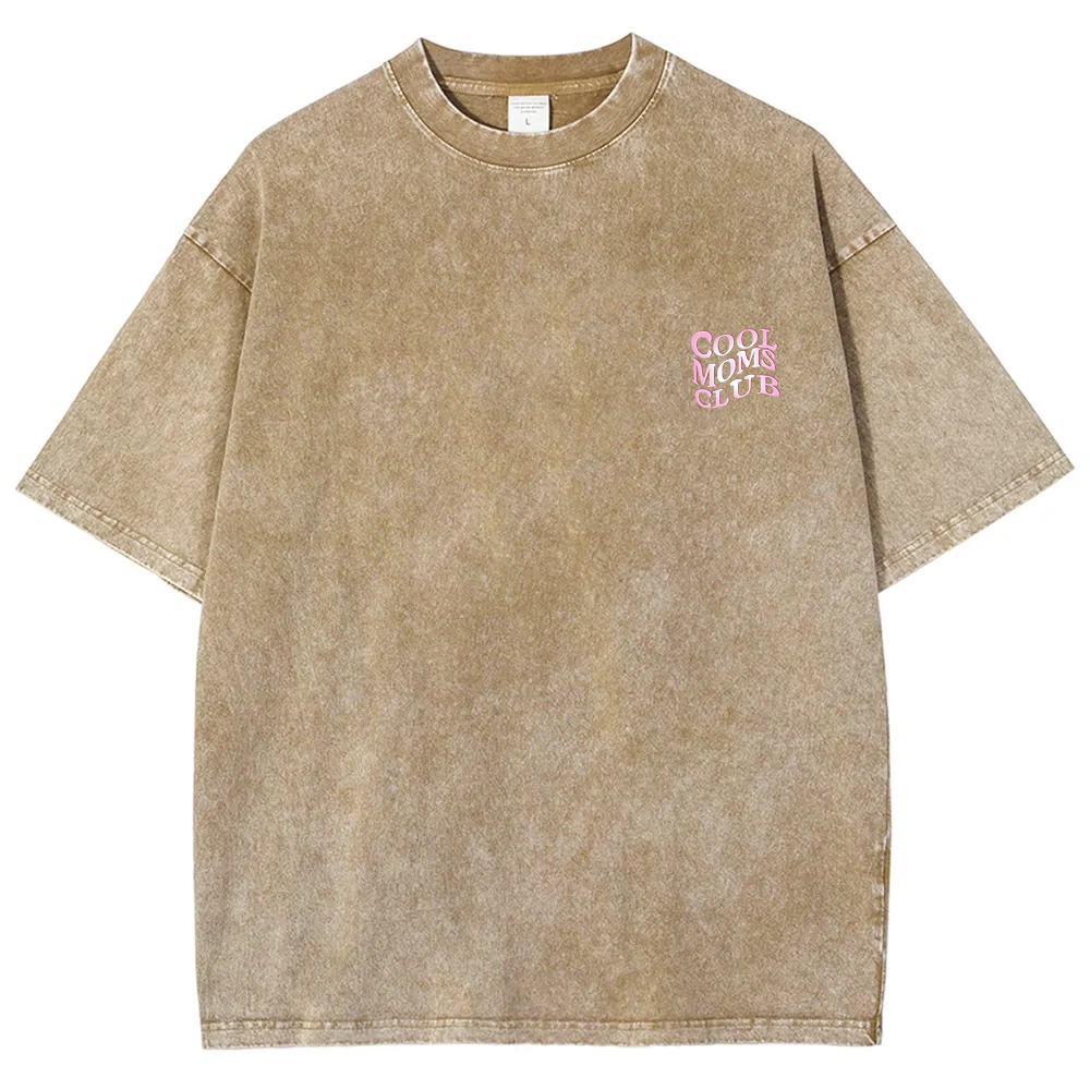 Cool Moms Club Snowflake Vintage Washed T-Shirt