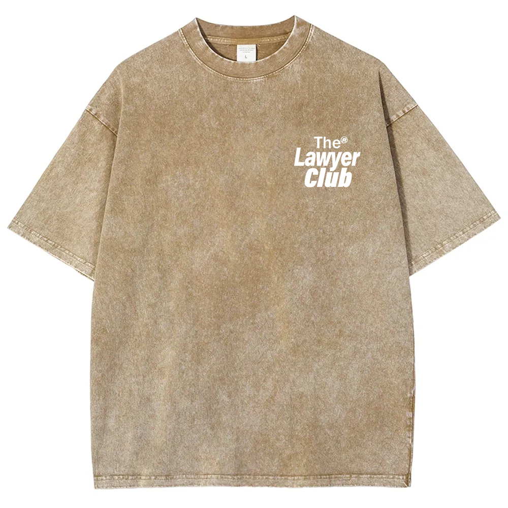 The Lawyer Club Unisex Fit Washed T-Shirt
