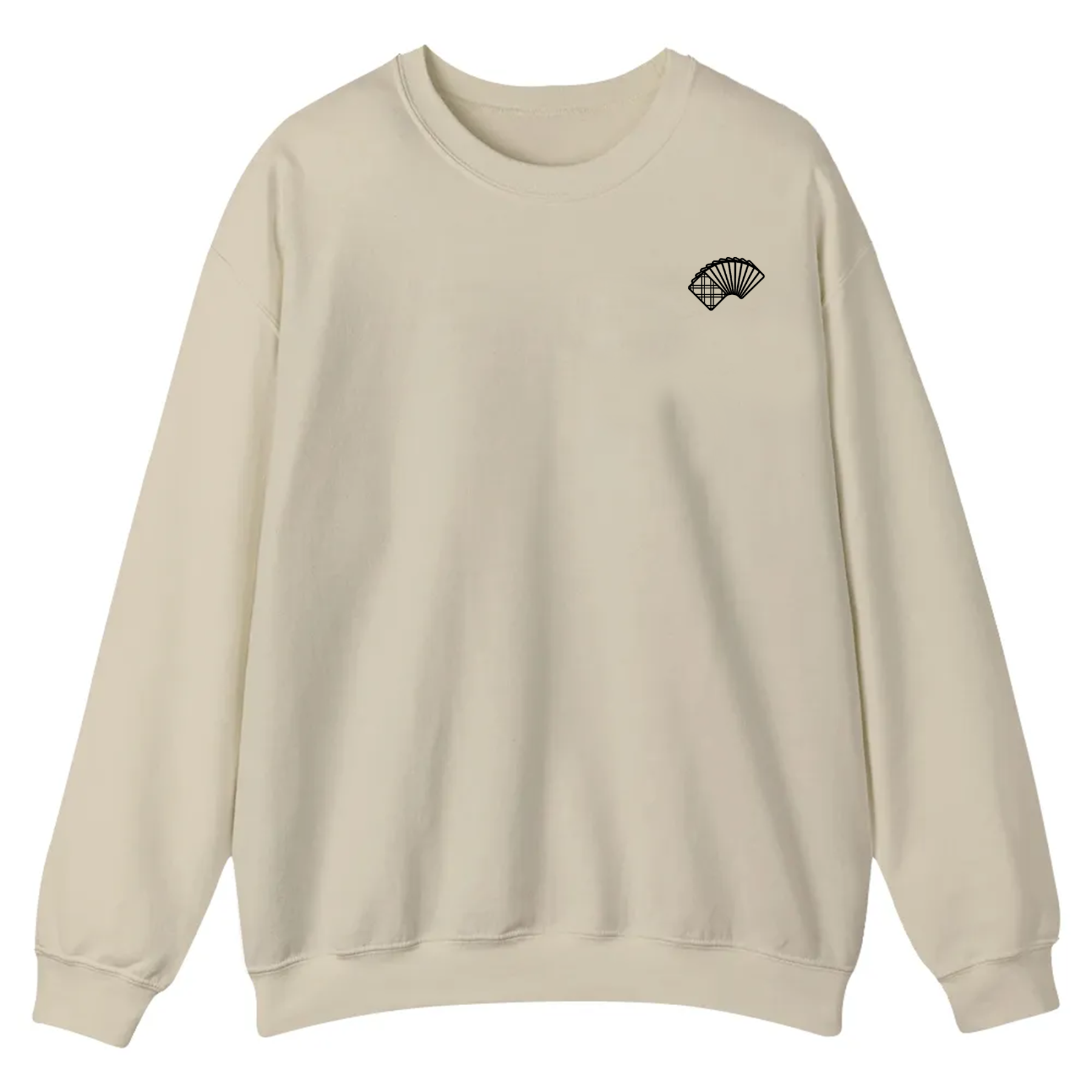 Poker Player Unisex Casual Crewneck Sweatshirt