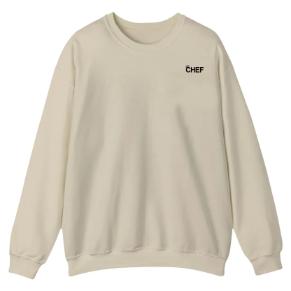 Chef Addcustom QR Code Casual Crewneck Sweatshirt