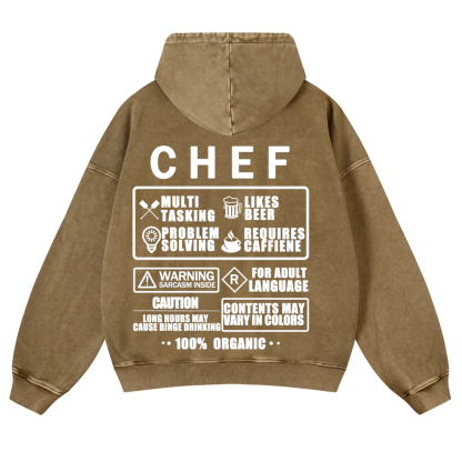 Chef Casual Washed Hoodie 