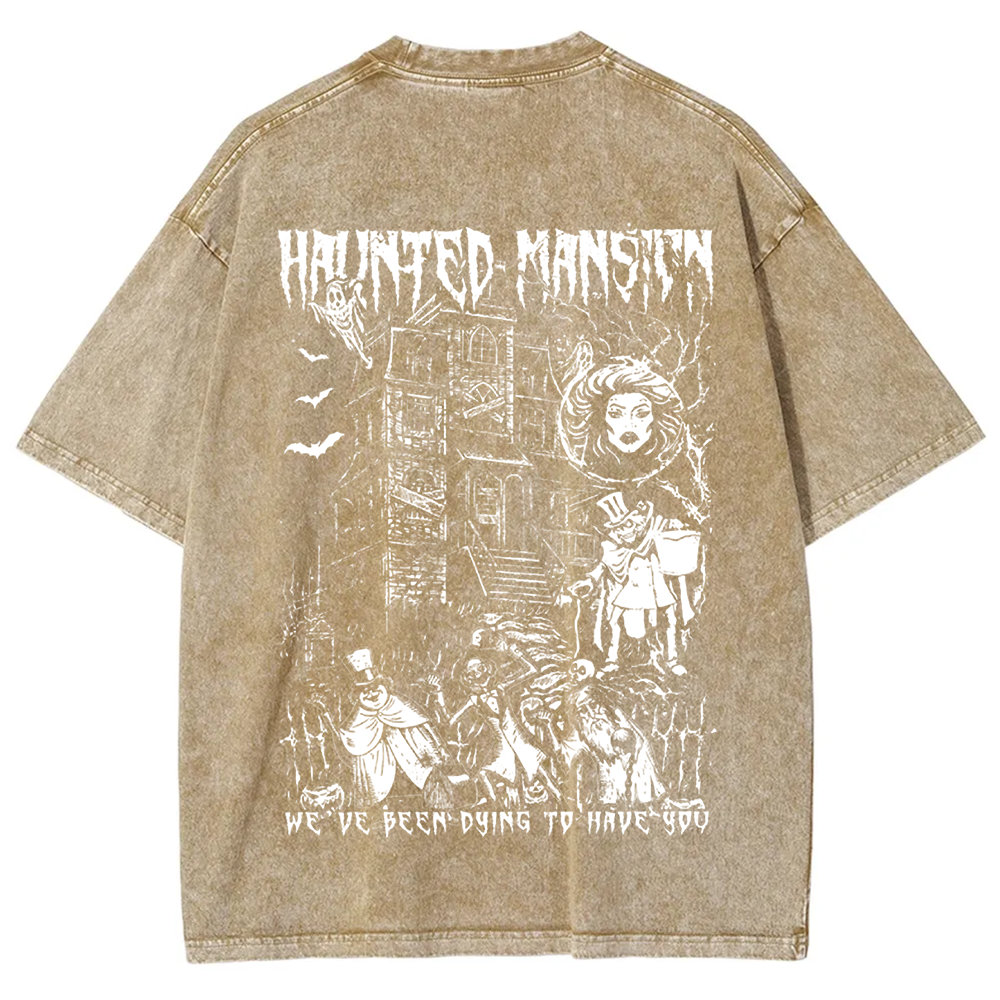Unisex Vintage  Haunted Mansion Horror Movie t-Shirt