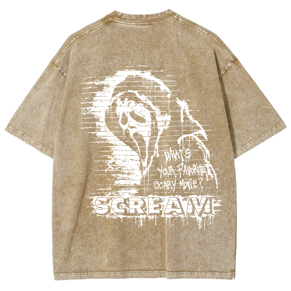 Unisex Vintage Scream horror movie t-Shirt