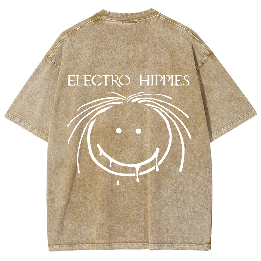 Unisex Vintage Electro Hippies Punk Band  t-Shirt