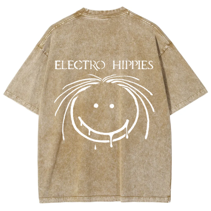 Unisex Vintage Electro Hippies Punk Band  t-Shirt
