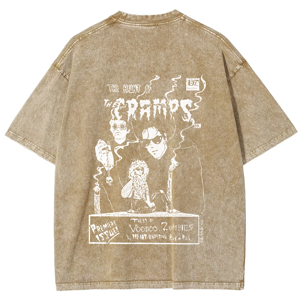 Unisex Vintage The Cramps Rock Band t-Shirt