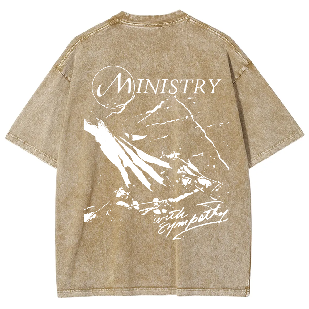 Unisex Vintage  Ministry Band With Sympathy Music   t-Shirt