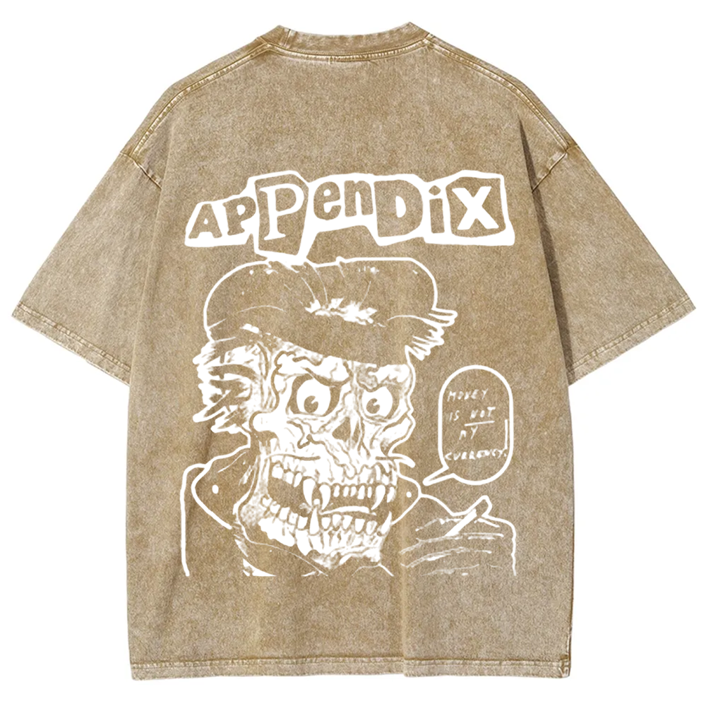 Unisex Vintage Appendix Rock Band  t-Shirt