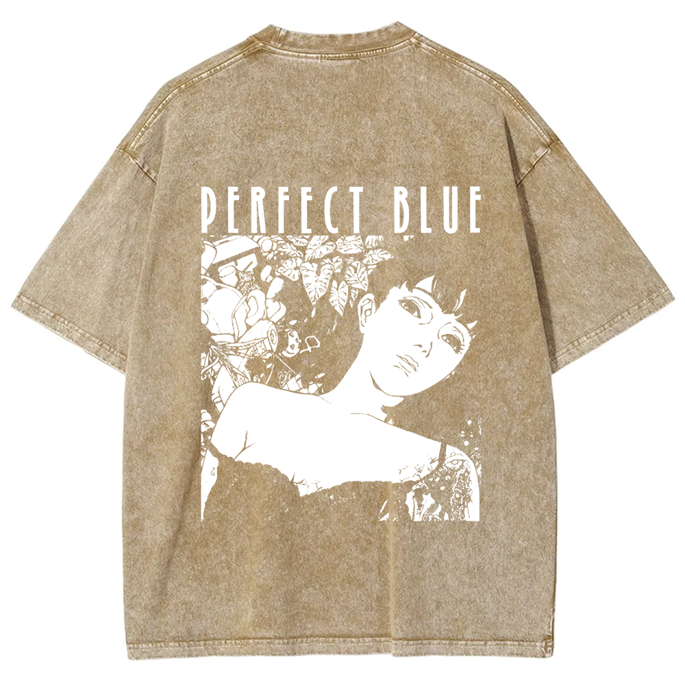 Unisex Vintage  Perfect Blue Horror Movie  t-Shirt