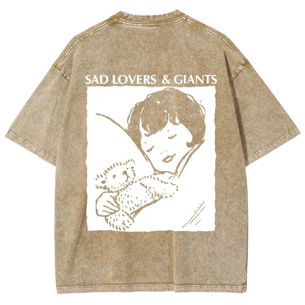 Unisex Vintage  Sad Lovers & Giants Rock Band t-Shirt