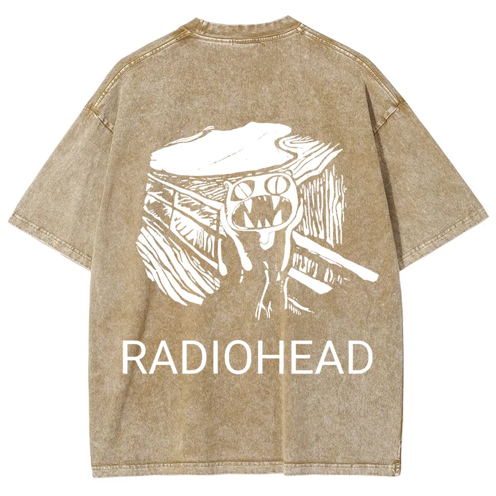 Unisex Vintage  Radiohead Band  t-Shirt