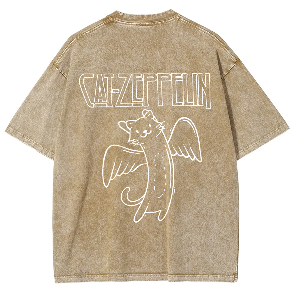 Unisex Vintage Cat Zeppelin t-Shirt