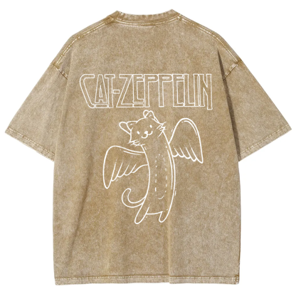Unisex Vintage Cat Zeppelin t-Shirt