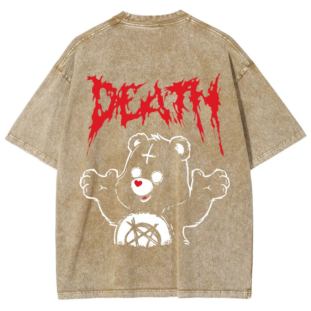 Unisex Vintage  Death Bear Care Bear TV Series  t-Shirt