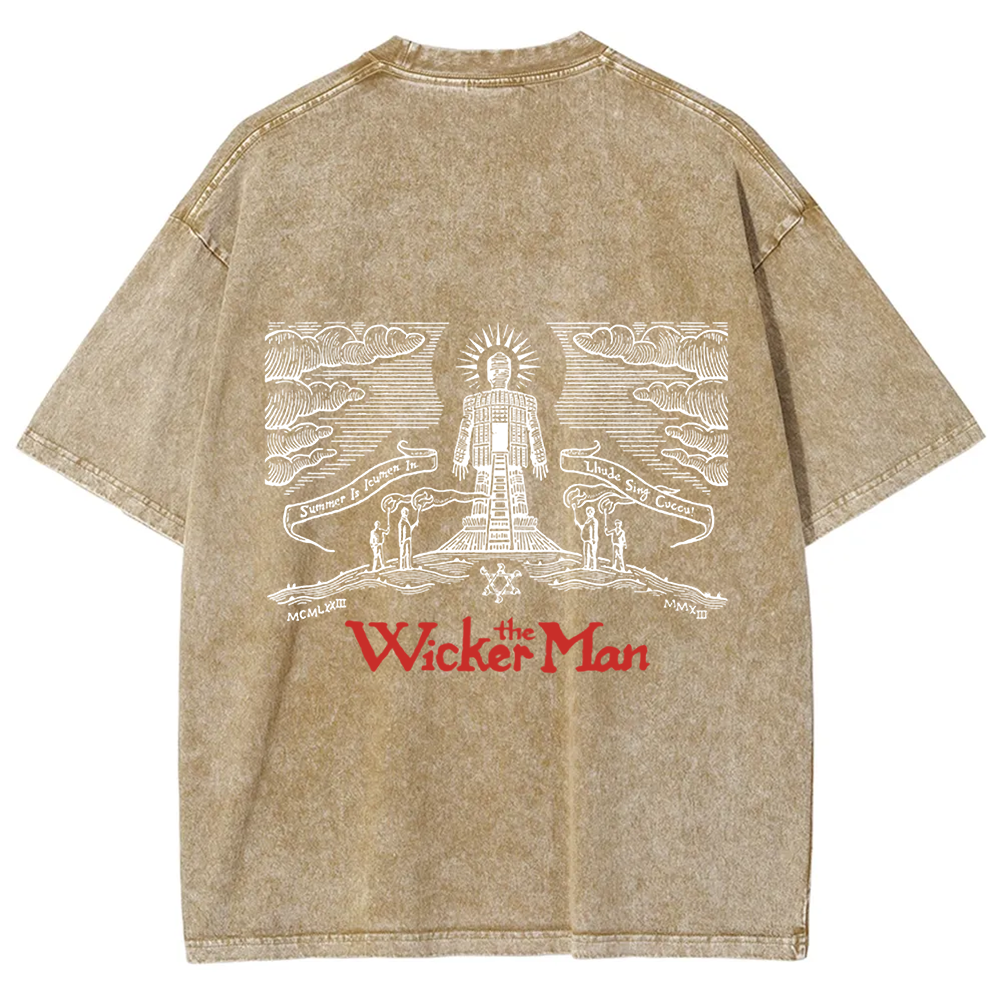 Unisex Vintage The Wicker Man Movie t-Shirt