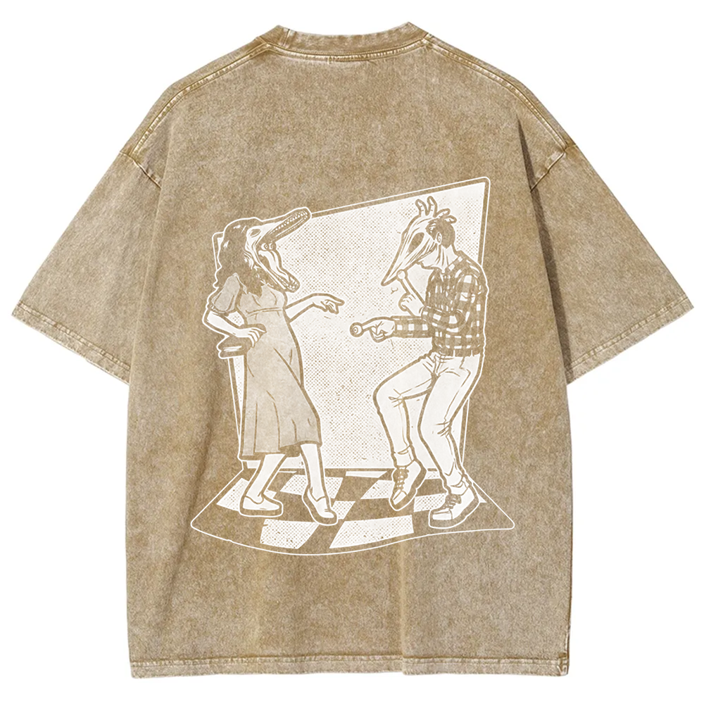 Unisex Vintage Ghost Couple Dance Beetlejuice  t-Shirt