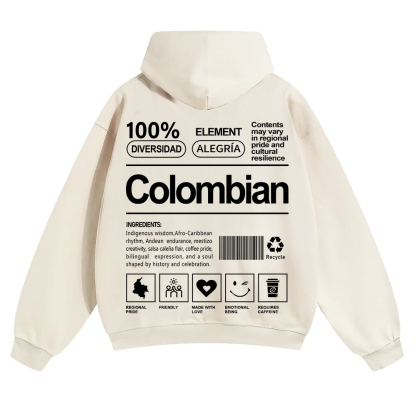 Colombian Unisex Fit Color Hoodie wearishow