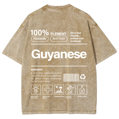 Guyanese Unisex Fit  Washed T-Shirt