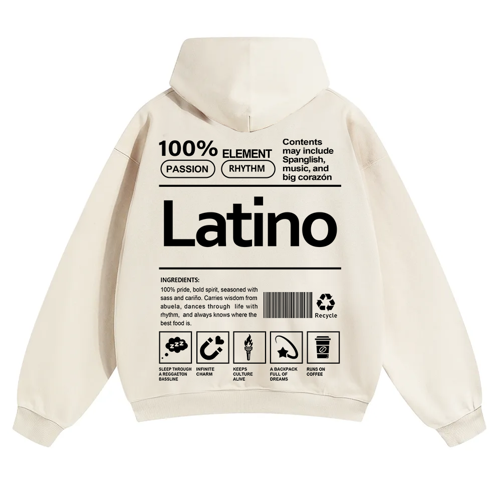 Latino Unisex Fit Color Hoodie wearishow