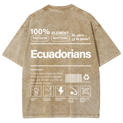 Ecuadorians Unisex Fit  Washed T-Shirt