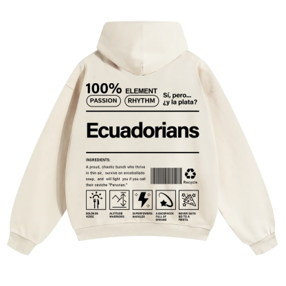 Ecuadorians Unisex Fit Color Hoodie wearishow