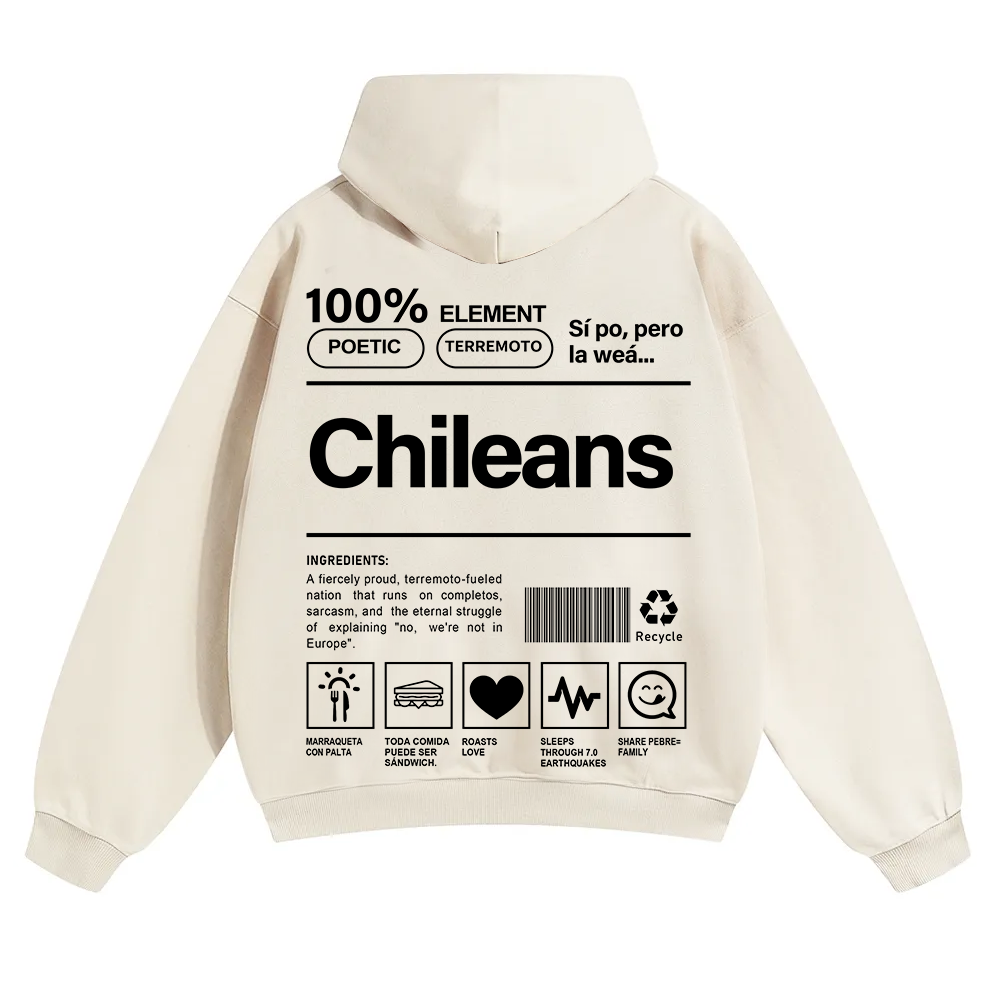 Chileans Unisex Fit Color Hoodie wearishow