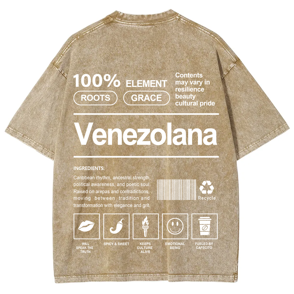 Venezolana Unisex Fit  Washed T-Shirt