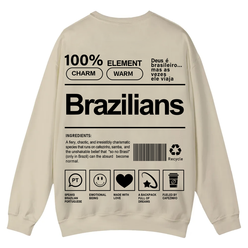 Brazilians Unisex Fit  Casual Crewneck Sweatshirt wearishow