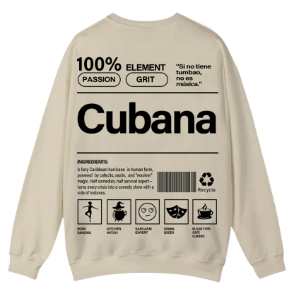 Cubana Unisex Fit  Casual Crewneck Sweatshirt wearishow