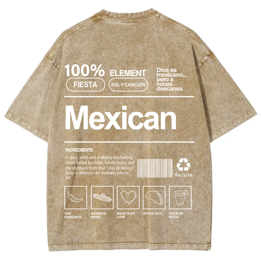 Mexican Unisex Fit  Washed T-Shirt